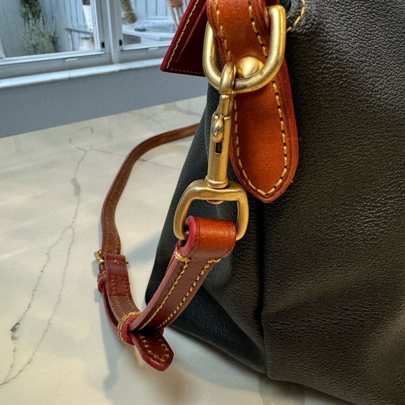 Dooney & Bourke Pebble Black and Brown Satchel Bag - Picture 7 of 15